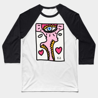 Pink Love Universal Graffiti Love Baseball T-Shirt